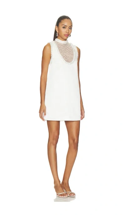 Elliatt Espera Shift Mini Dress In White