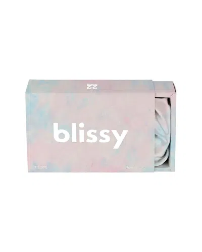 Blissy Mulberry Silk Bow Bonnet In Multi
