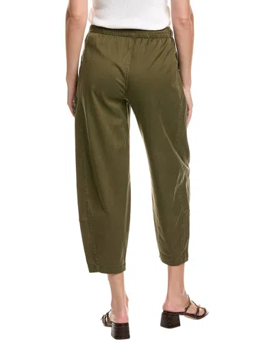 Splendid Pull-on Barrel Leg Woven Pants In Green