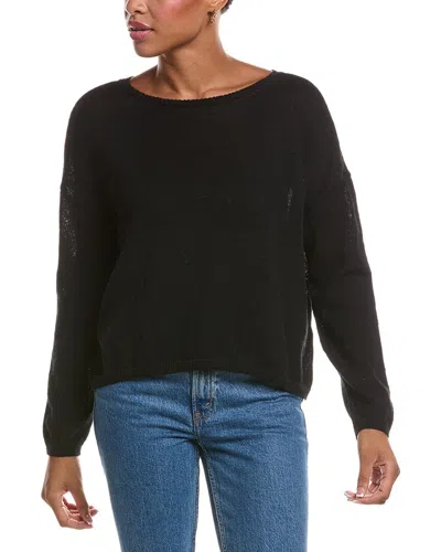 Rd Style Walla Long Sleeve Boatneck Pullover In Black