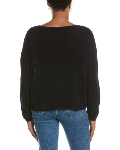 Rd Style Walla Long Sleeve Boatneck Pullover In Black