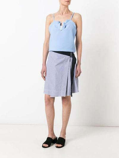 Shop Carven Pleated Neck Top