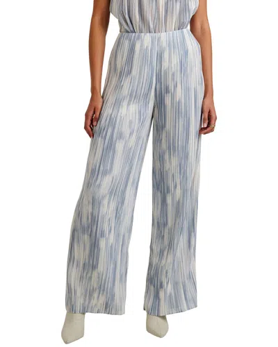 Bella Dahl Pull On Pleated Pant In Blue