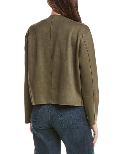 Picadilly Button Front Jacket In Green