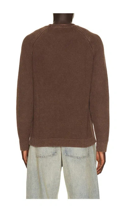 Marine Layer Garment Dye Roll Neck Sweater In Java