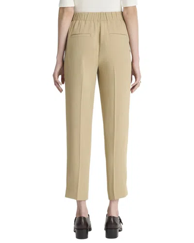 Vince Mid Rise Tapered Pull On Pant In Brown