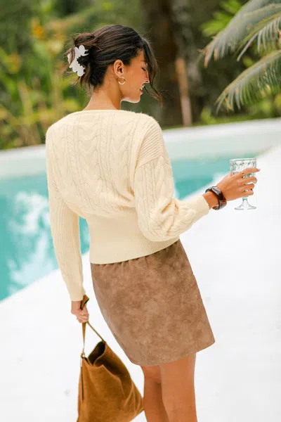 Cupshe Fall Feeling Beige Sweater In Beige