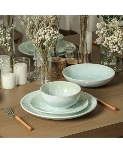 Stone Lain Riley 16pc Dinnerware Set In Green