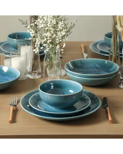 Stone Lain Riley 16pc Dinnerware Set In Blue