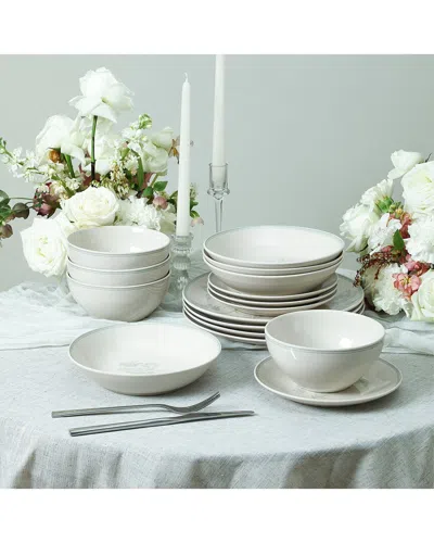 Stone Lain Opal 16pc Dinnerware Set In Grey