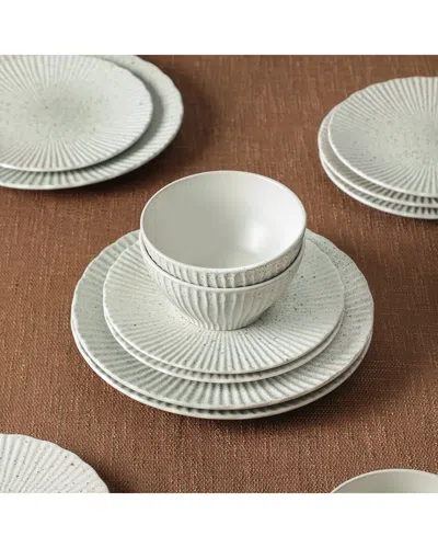 Stone Lain Arlo 12pc Dinnerware Set In White