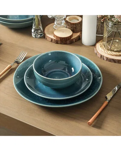 Stone Lain Riley 12pc Dinnerware Set In Blue