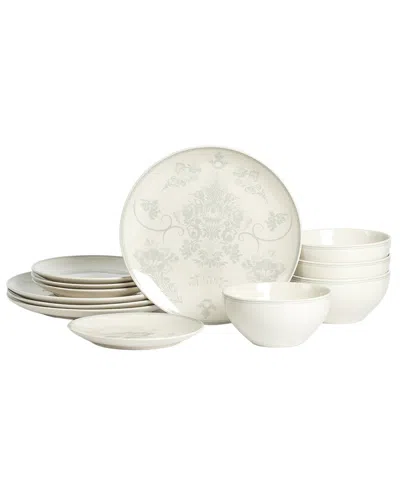 Stone Lain Opal 12pc Dinnerware Set In Grey