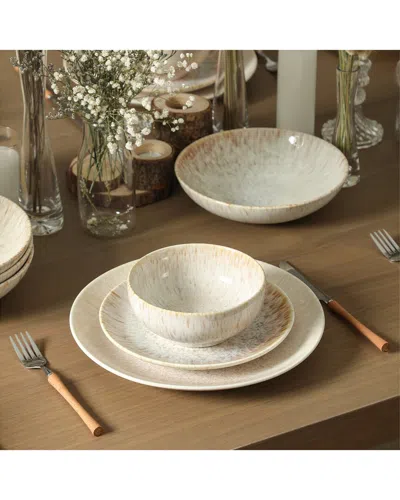 Stone Lain Riley 16pc Dinnerware Set In Brown