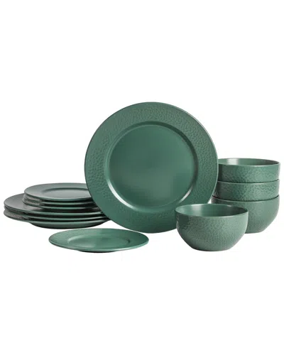 Stone Lain Topaz 12pc Dinnerware Set In Green