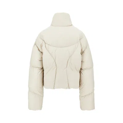 Bacon W Echo Loop Fcs Cropped Down Jacket In Beige