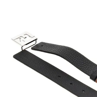 Fendi 'ff' Leather Reversible Belt In Multicolor