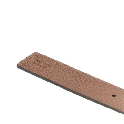 Fendi 'ff' Leather Reversible Belt In Multicolor