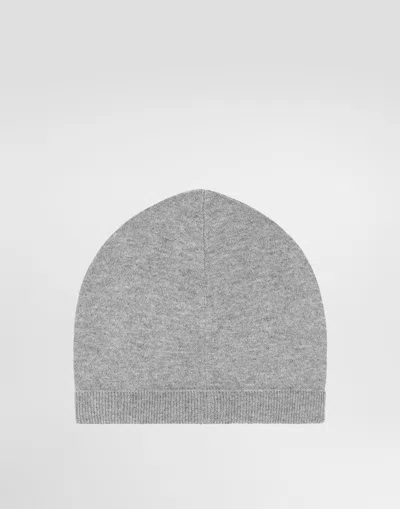 Dolce & Gabbana Knit Hat In Grey