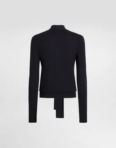 Dolce & Gabbana Virgin Wool Pullover In Blue