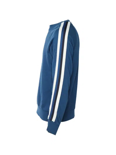 Pre-owned Sandro Side-stripe Sweatshirt In Blue