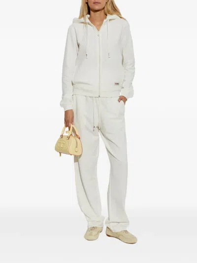 Diesel Indra-d-core Drawstring Track Pants In White