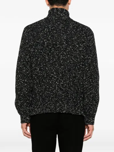 Ernest W Baker Long-sleeved Knitted Pullover In Black