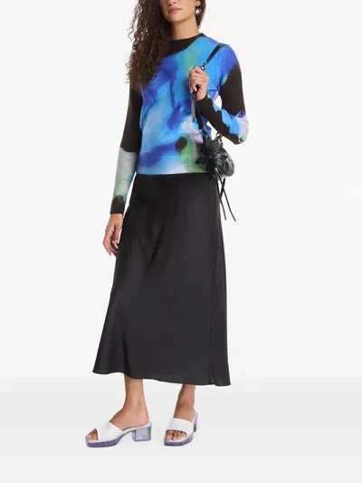 Desigual Abstract-print Sweater In Multi