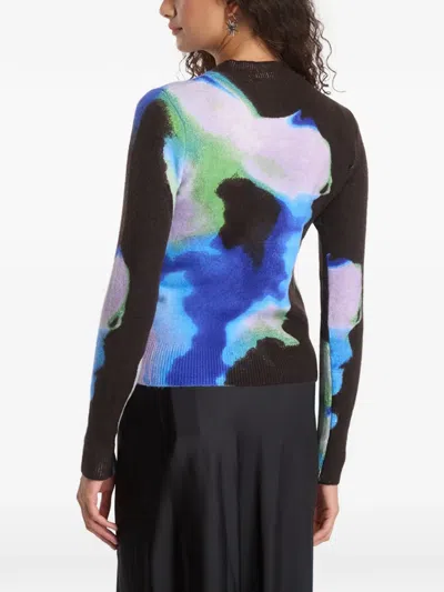 Desigual Abstract-print Sweater In Multi
