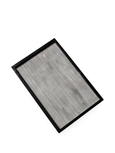 Cu I Seeyou Striped Rectangular Tray In Black