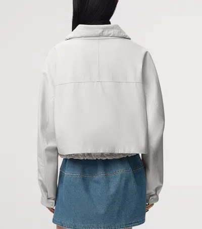 Loewe Cotton-silk Bomber Jacket In White