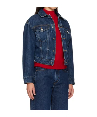 Agolde Non-elastic Denim Jacket In Blue