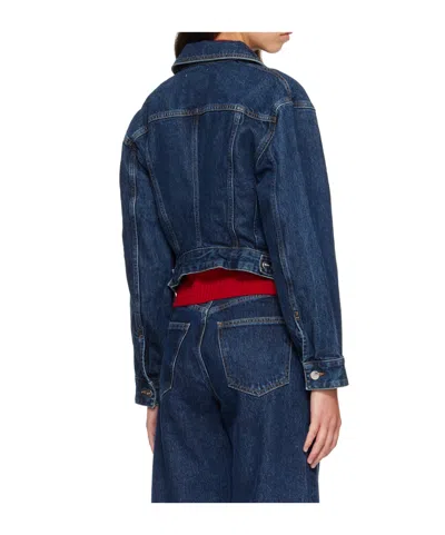 Agolde Non-elastic Denim Jacket In Blue