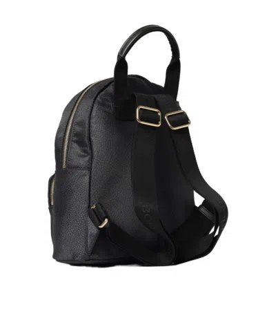 Borbonese Zippered Backpack In Black