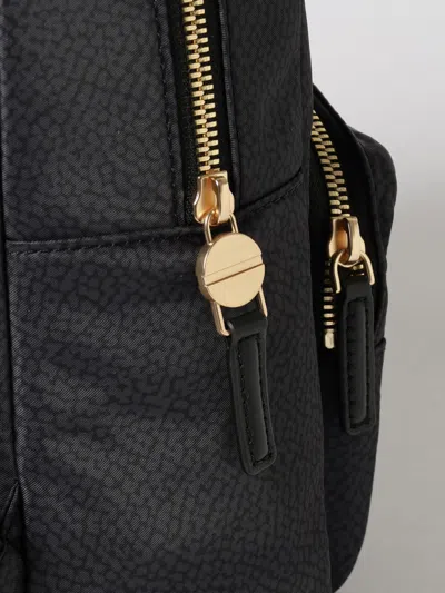 Borbonese Zippered Backpack In Black