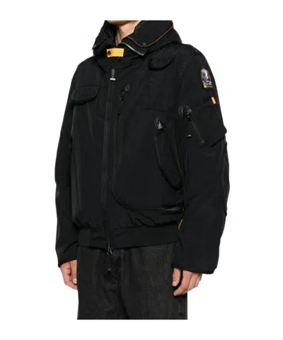 Parajumpers Hooded Multi-pocket Jacket In Black