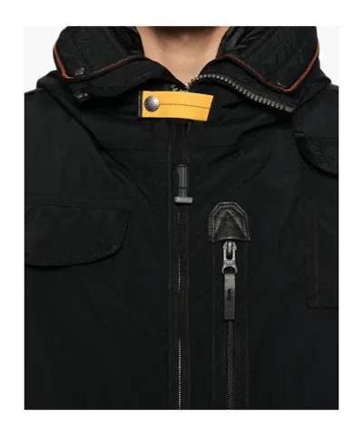 Parajumpers Hooded Multi-pocket Jacket In Black