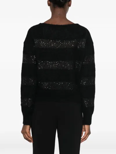 Max Mara Sequin-embellished Sweater In Multi