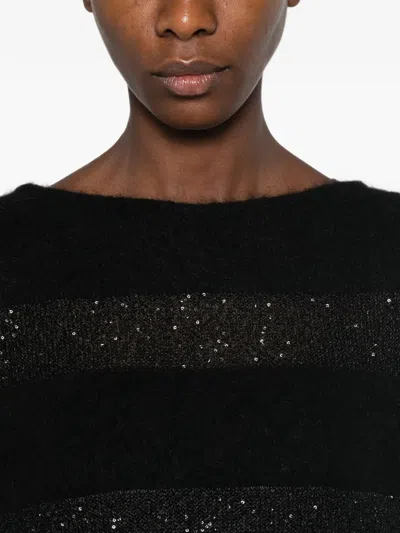 Max Mara Sequin-embellished Sweater In Multi