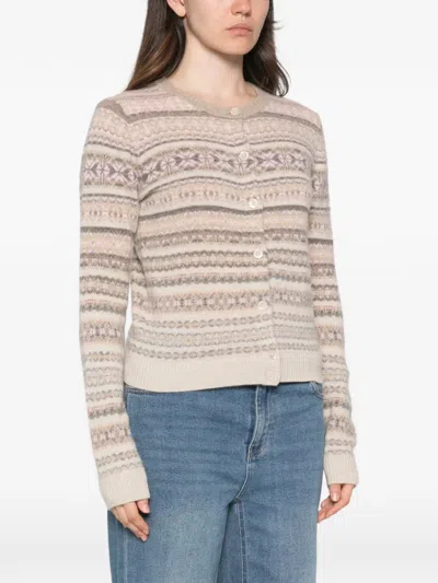 Bompard Button-up Cardigan In Brown