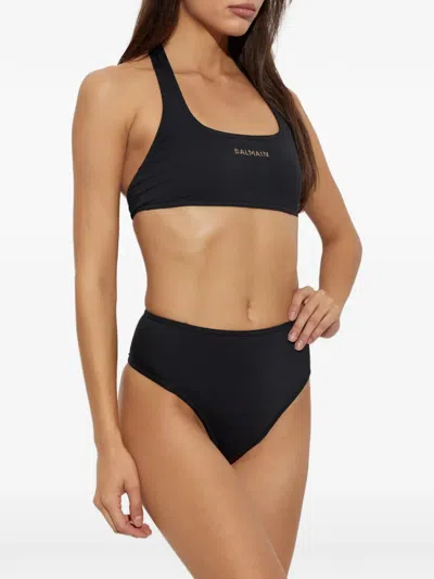 Balmain Logo-embellished Bikini In Multi