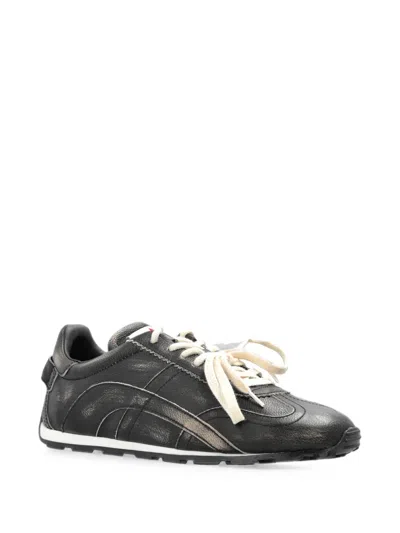 Dsquared2 Dc-642 Leather Sneakers In Black