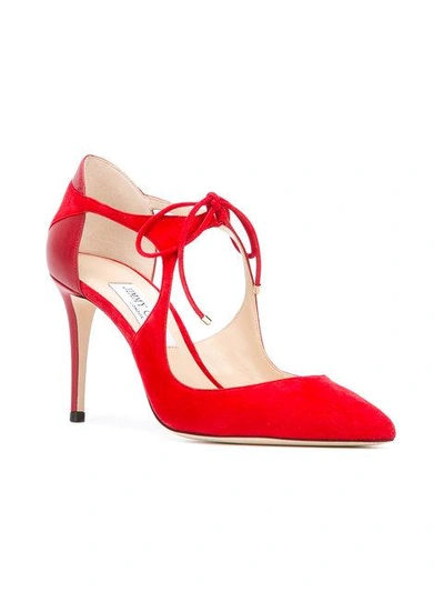 Shop Jimmy Choo Vanessa 85 Pumps In Red