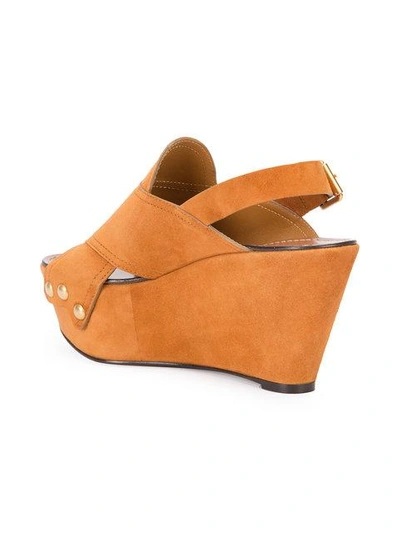 Shop Chloé Mischa Wedge Sandals