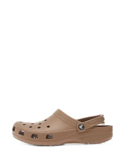 Crocs Perforated Slingback Sandals In Neutral