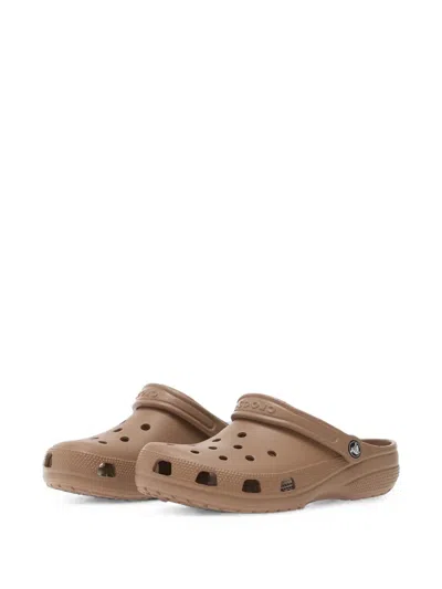 Crocs Perforated Slingback Sandals In Neutral