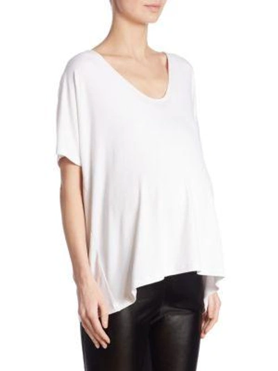 Shop Hatch Everyday Perfect V-neck Top In Light Grey