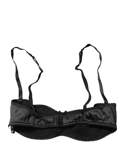 Dolce & Gabbana Semi-pad Underwire Balconette Bra In Black