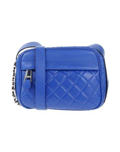 Shop Moschino Across-body Bag In 브라이트 블루