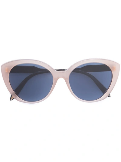 Victoria Beckham Cat Eye Sunglasses In Neutrals